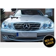 Kép 2/3 - Mercedes Benz W203 krómozott fekete hűtőrács AMG stílusban