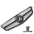 Kép 1/4 - Mercedes Benz W204 lakk fekete hűtőrács C63 AMG stílusban