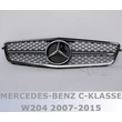 Mercedes Benz W204 króm-fekete hűtőrács C63 AMG stílusban gyári emblémával