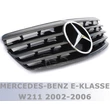Kép 3/3 - Mercedes Benz W211 2002-2006 facelift előtti lakkozott fekete hűtőrács AMG stílusban