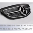 Kép 1/3 - Mercedes Benz W212 MOPF facelift 2013-2016 fekete króm hűtőrács E63 AMG stílusban
