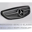 Kép 3/3 - Mercedes Benz W212 MOPF facelift 2013-2016 fekete króm hűtőrács E63 AMG stílusban