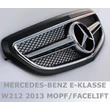 Kép 1/2 - Mercedes Benz W212 2013-2016 facelift matt fekete - króm hűtőrács E63 AMG stílusban