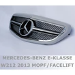 Kép 2/2 - Mercedes Benz W212 2013-2016 facelift króm alapozott fényezhető hűtőrács E63 AMG stílusban