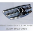 Kép 1/2 - Mercedes Benz S-osztály W220 2002- 2005 króm hűtőrács AMG stílusban