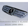 Mercedes Benz S-osztály W220 1998 - 2002 króm hűtőrács AMG stílusban