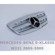 Mercedes Benz W221 2005-2009 krómozott ezüst hűtőrács AMG stílusban
