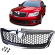 Kép 1/6 - Skoda Octavia II 1Z Facelift 2009-2013 króm - fekete RS stílusú hűtőrács