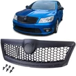 Kép 1/6 - Skoda Octavia II 1Z Facelift 2009-2013 matt fekete RS stílusú hűtőrács