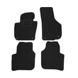 Kép 1/2 - Skoda Superb II 2008-2015 prémium fekete velúrszőnyeg szett (4patentos) piros fehér cérnás varrással