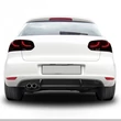 Kép 2/2 - VW Golf VI GTI stílusú hátsó lökhárító utángyártott műanyag diffúzor