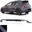 VW Golf VII GTI 2013-2017 hátsó lökhárítóhoz lakkozott fekete műanyag diffúzor