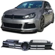 Kép 1/8 - VW Volkswagen Golf VI - 6 GTI fényes fekete hűtőrács