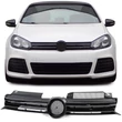 Kép 1/8 - VW Volkswagen Golf VI - 6 GTI lakkozott fekete hűtőrács króm csíkokkal