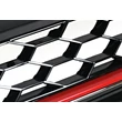 Kép 3/7 - VW Volkswagen Golf VII GTI stílusú lakkozott fényes fekete hűtőrács piros csíkkal