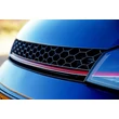 Kép 5/7 - VW Volkswagen Golf VII GTI stílusú lakkozott fényes fekete hűtőrács piros csíkkal