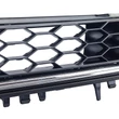 Kép 5/6 - VW Volkswagen Golf VII GTI stílusú lakkozott fényes fekete hűtőrács króm csíkkal (emblématartós)