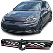 VW Volkswagen Golf 7.5 GTI stílusú lakk fekete hűtőrács piros-króm csíkkal