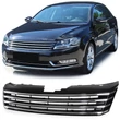 Kép 2/2 - VW Volkswagen Passat B7 R36 stílusú króm - fekete hűtőrács