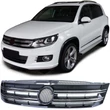 Kép 1/6 - VW Volkswagen Tiguan 5N 2011-2018 facelift lakkozott fekete - króm hűtőrács