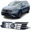 Kép 1/6 - VW Volkswagen Tiguan II 2020-2023 lakkozott fekete - króm hűtőrács