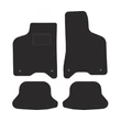 Kép 1/2 - VW Volkswagen Lupo 1998-2005 prémium fekete ovális patentos velúrszőnyeg szett piros fehér cérnás varrással