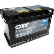 Exide Premium EA900 12V Akkumulátor 90Ah 720A Indítóáram Jobb+