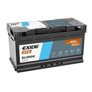 Exide EFB Start-Stop EL1000 12V Akkumulátor 100Ah 900A Indítóáram Jobb+