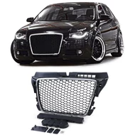 AUDI A3 8P 2008-2013 króm - matt fekete RS stílusú hűtőrács