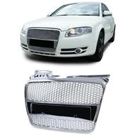 AUDI A4 B7 8E 8H 2004-2009 króm RS stílusú hűtőrács PDC nélküli