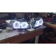 BMW E90 E91 xenon lámpába OPÁL SMD LED fehér angel eye nappali menetfény karika szett