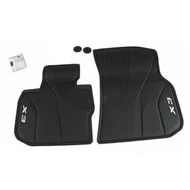 Gyári BMW G01 X3 F97 X3M Allweather tépőzáras fekete első gumiszőnyeg szett 51472450511