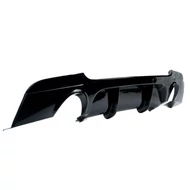 BMW E92 E93 335i 335d M-Packet lökhárítóba M Performance stílusú lakkozott fekete műanyag diffúzor kétoldali 1-1csöves