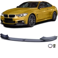 BMW F32 F33 F36 M-packet Performance stílusú utángyártott műanyag matt fekete 4részes koptató lippe
