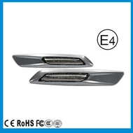 BMW F10 style LED-es oldalindex fehér menetfény funkcióval, carbon-füst