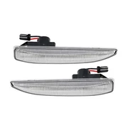 BMW E65 E66 E67 átlátszó burás futófényes SMD LED oldalindex szett