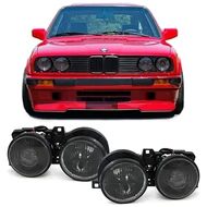 BMW E30 1987-1993 H1 utángyártott első fekete fényszóró pár