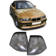 BMW E36 coupe cabrio fekete füst első index pár