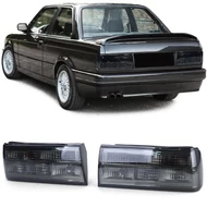 BMW E30 facelift limousine touring cabrio fekete füst kristály burás hátsó lámpa pár