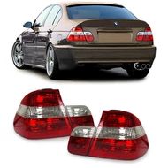 BMW E46 1998-2001 limousine piros fehér facelift optikás hátsó lámpa pár