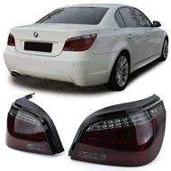 BMW E60 LCI 2007-2010 limousine piros fekete füst Lightbar LED-es hátsó lámpa pár