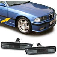 BMW E36 facelift 95-99 E53 99-07 fekete kristály burás oldalindex pár