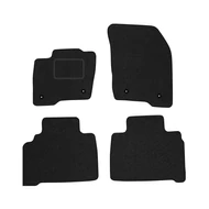 Ford S-Max II 5személyes 2010-2019 fekete velúrszőnyeg szett piros fehér cérnás varrással