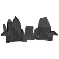 Ford Transit Custom 3üléses 1.sor Frogum No77 fekete 3D hótálcás TPE gumiszőnyeg szett 77425620