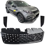 Land Rover Discovery Sport L550 2015-2020 lakkozott fekete méhsejtes hűtőrács + sárvédő rács