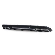 Mercedes Benz W205 2014-2018 AMG LINE-hoz C63 AMG stílusú utángyártott hátsó diffúzor króm kipufogó végekkel