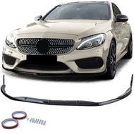 Mercedes W205 2014-2018 AMG-LINE-ra lakkozott fekete F1 koptató lippe type2