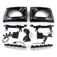 Mercedes G-osztály W463 1990-2012 2x5W CREE LED DRL nappali menetfény + lakk fekete fényszóró betét