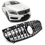 Mercedes Benz W176 A-osztály 2012-2015- króm - fekete hűtőrács Panamerica AMG GT stílusban