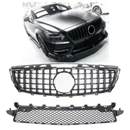 Mercedes Benz C218 - W218 CLS AMG Pack 2011-2014 lakkozott fekete hűtőrács Panamerica AMG GT stílusban